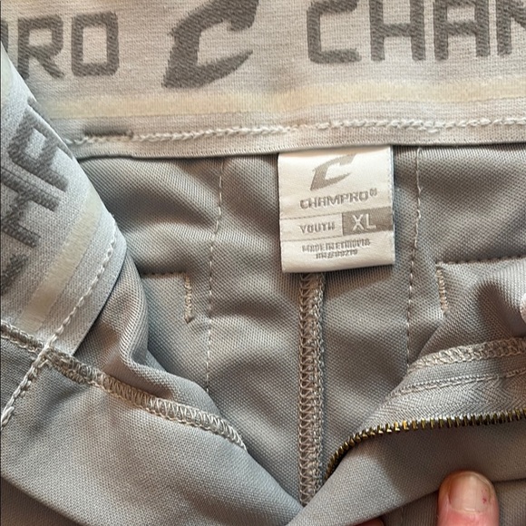 Champro Gray Baseball Knickers EUC - Like New - Picture 3 of 3